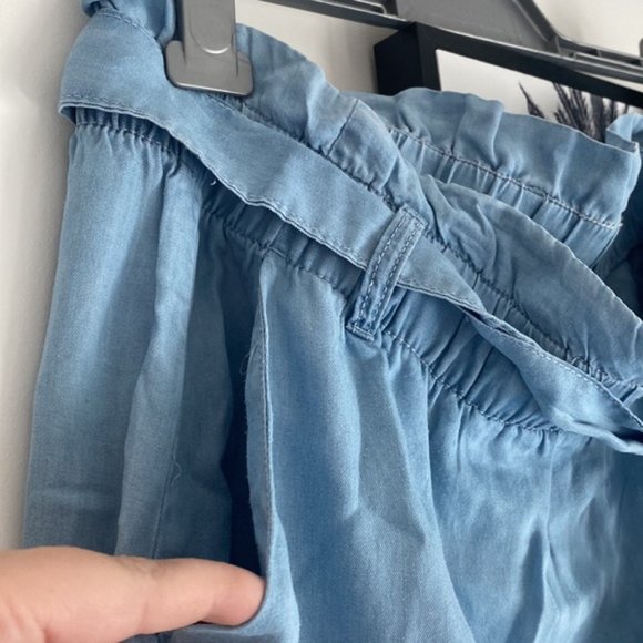 Lightweight denim look tie waist skirt Size 20 Kmart - Picture 2 of 4